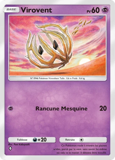 Carte Pokémon Virovent de l'extension Aura Palpitante