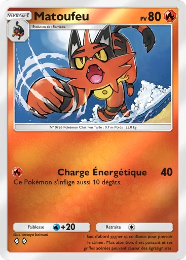 Carte Pokémon Matoufeu de l'extension Booster de Luxe ex