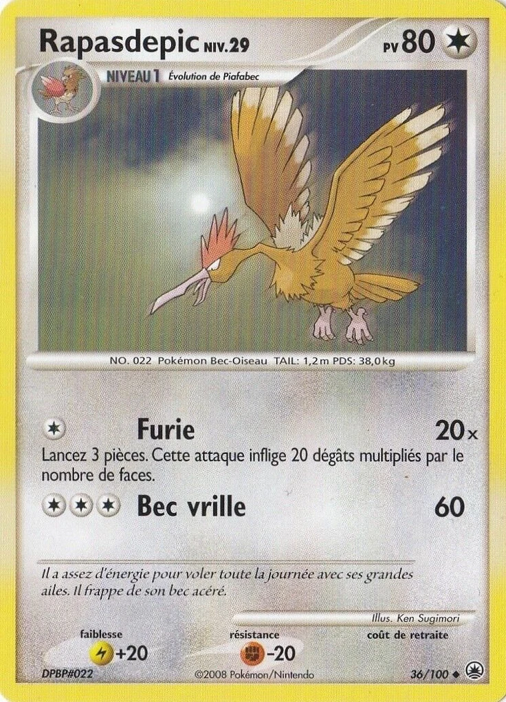 Carte Pokémon Rapasdepic de l'extension Aube Majestueuse
