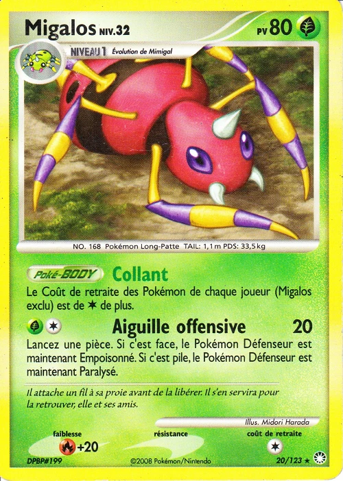 Carte Pokémon Migalos de l'extension Trésors Mystérieux