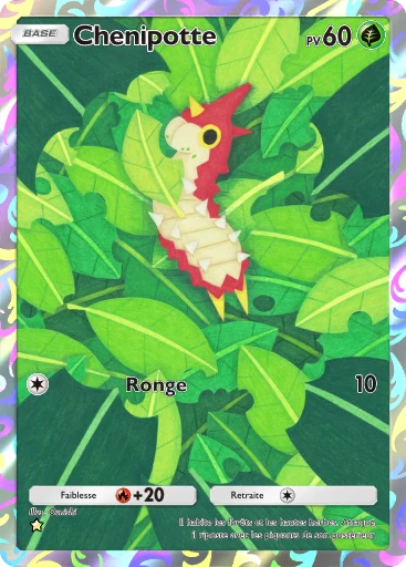 Carte Pokémon Chenipotte de l'extension Domination Céleste