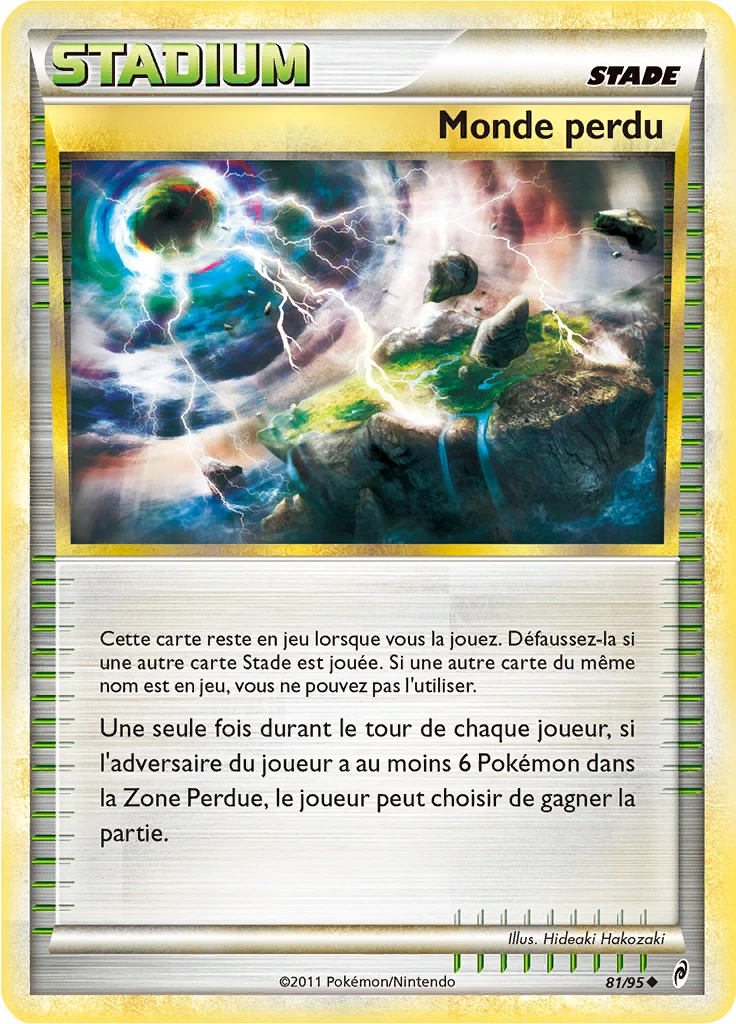 Carte Pokémon Monde perdu de l'extension L'appel des Légendes