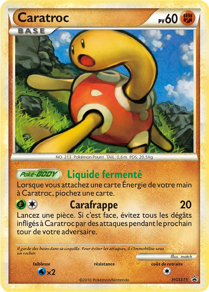 Carte Pokémon Caratroc de l'extension Promo HGSS