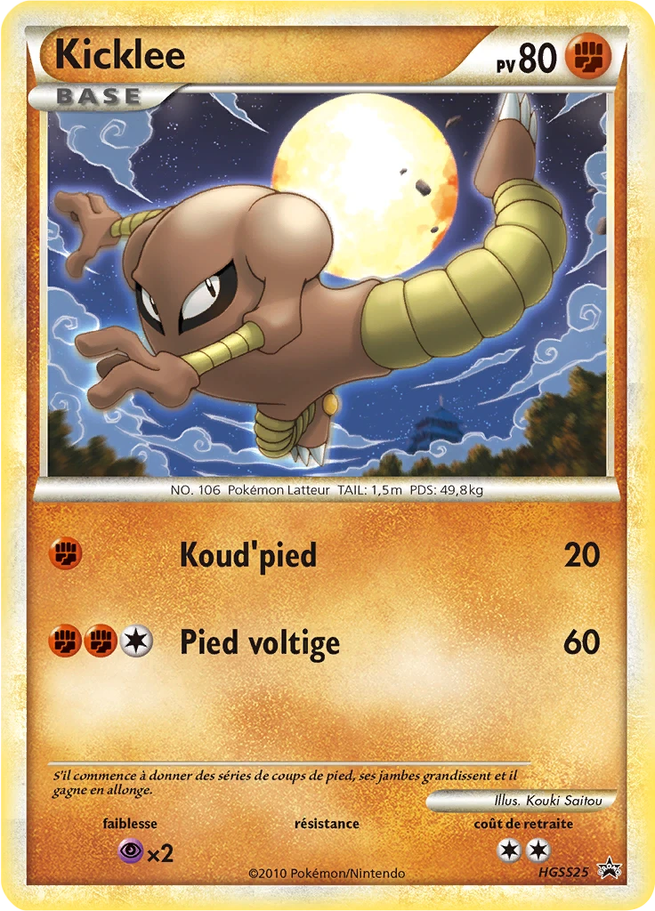 Carte Pokémon Kicklee de l'extension Promo HGSS