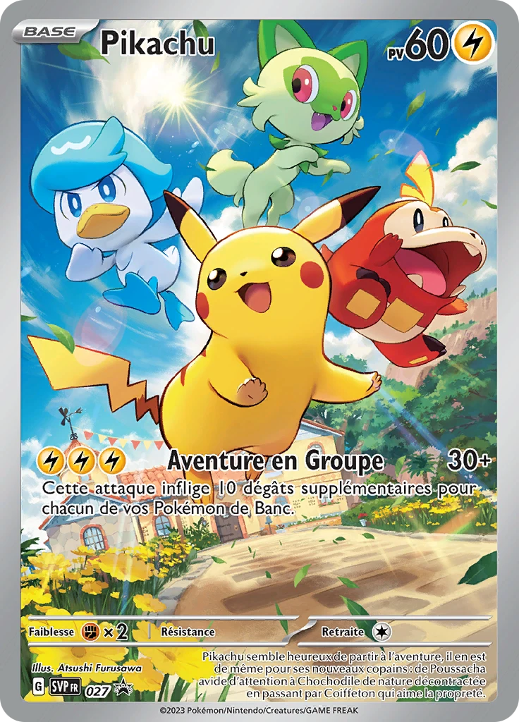 Carte Pokémon Pikachu de l'extension SVP Black Star Promos