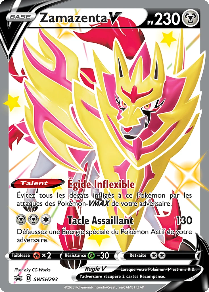 Carte Pokémon Zamazenta V de l'extension Promo SWSH