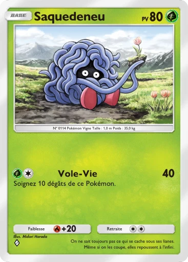Carte Pokémon Saquedeneu de l'extension Puissance Génétique