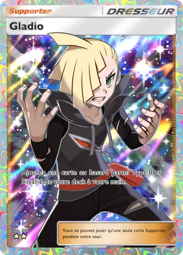 Carte Pokémon Gladio de l'extension Crise Interdimensionnelle