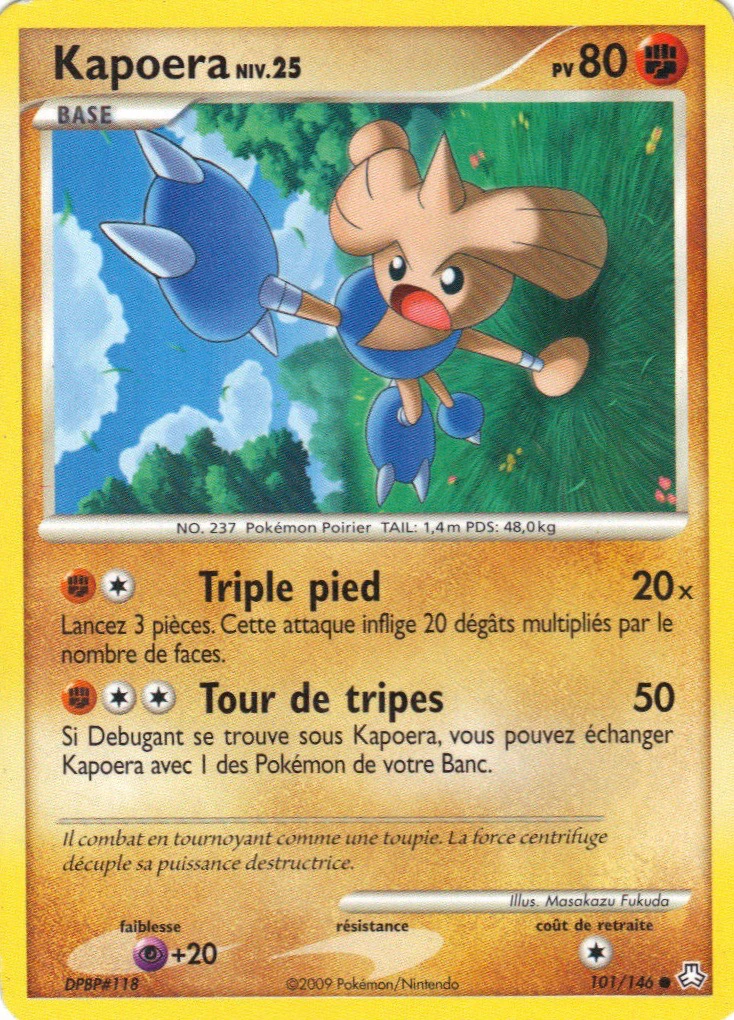 Carte Pokémon Kapoera de l'extension Éveil des Légendes