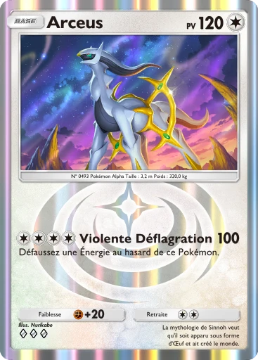 Carte Pokémon Arceus de l'extension Lumière Triomphale