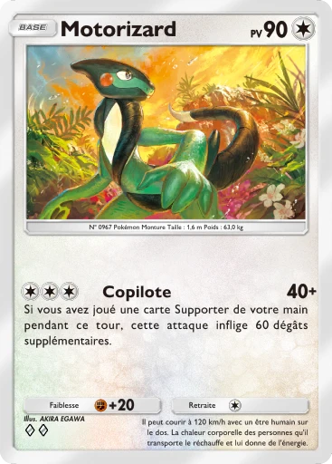 Carte Pokémon Motorizard de l'extension Merveilles de Paldea