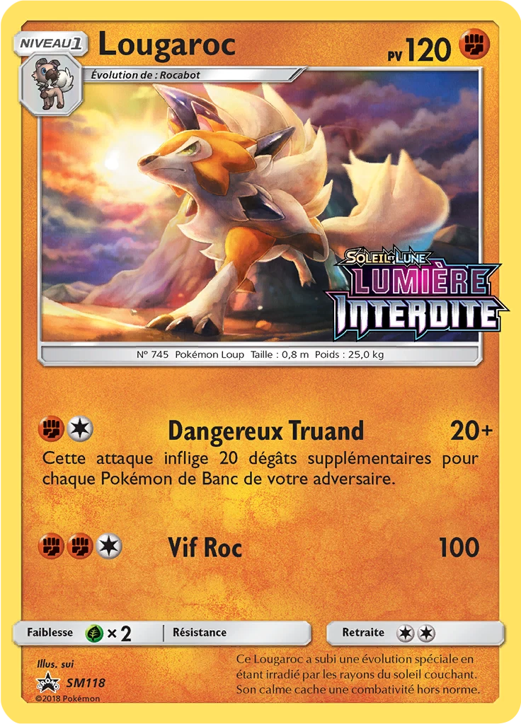 Carte Pokémon Lougaroc de l'extension Promo SM