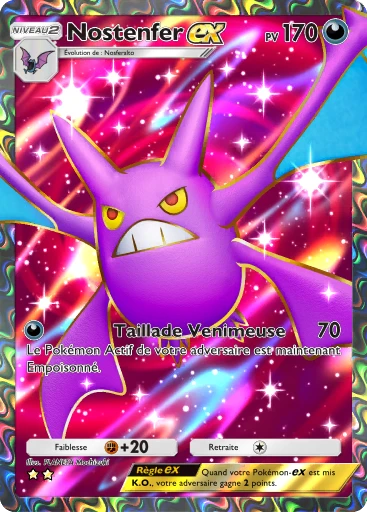 Carte Pokémon Nostenfer-ex de l'extension Sagesse entre Ciel et Mer