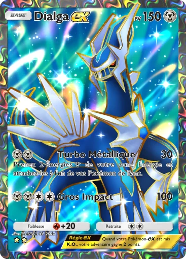 Carte Pokémon Dialga-ex de l'extension Choc Spatio-Temporel