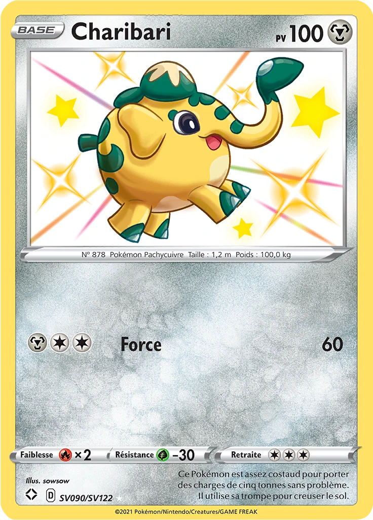 Carte Pokémon Charibari de l'extension Destinées Radieuses