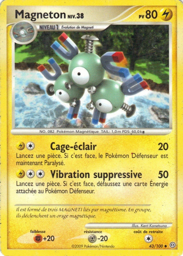 Carte Pokémon Magnéton de l'extension Tempête