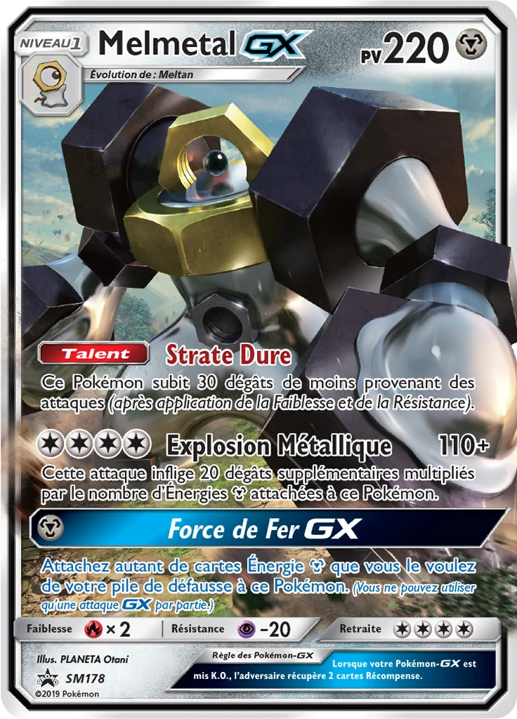 Carte Pokémon Melmetal GX de l'extension Promo SM
