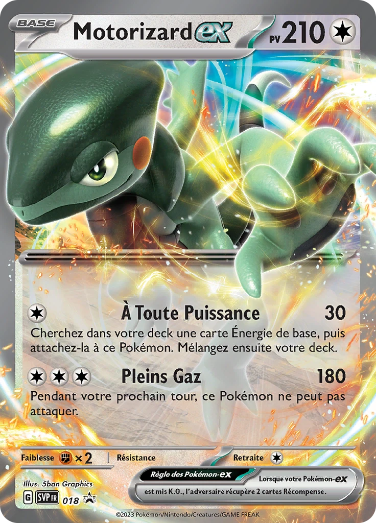 Carte Pokémon Motorizard-ex de l'extension SVP Black Star Promos