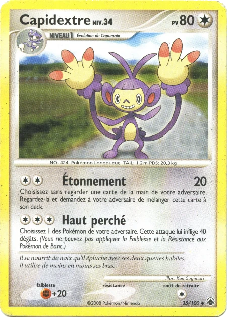 Carte Pokémon Capidextre de l'extension Aube Majestueuse