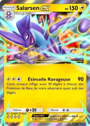 Carte Pokémon Salarsen-ex de l'extension Parade Onirique