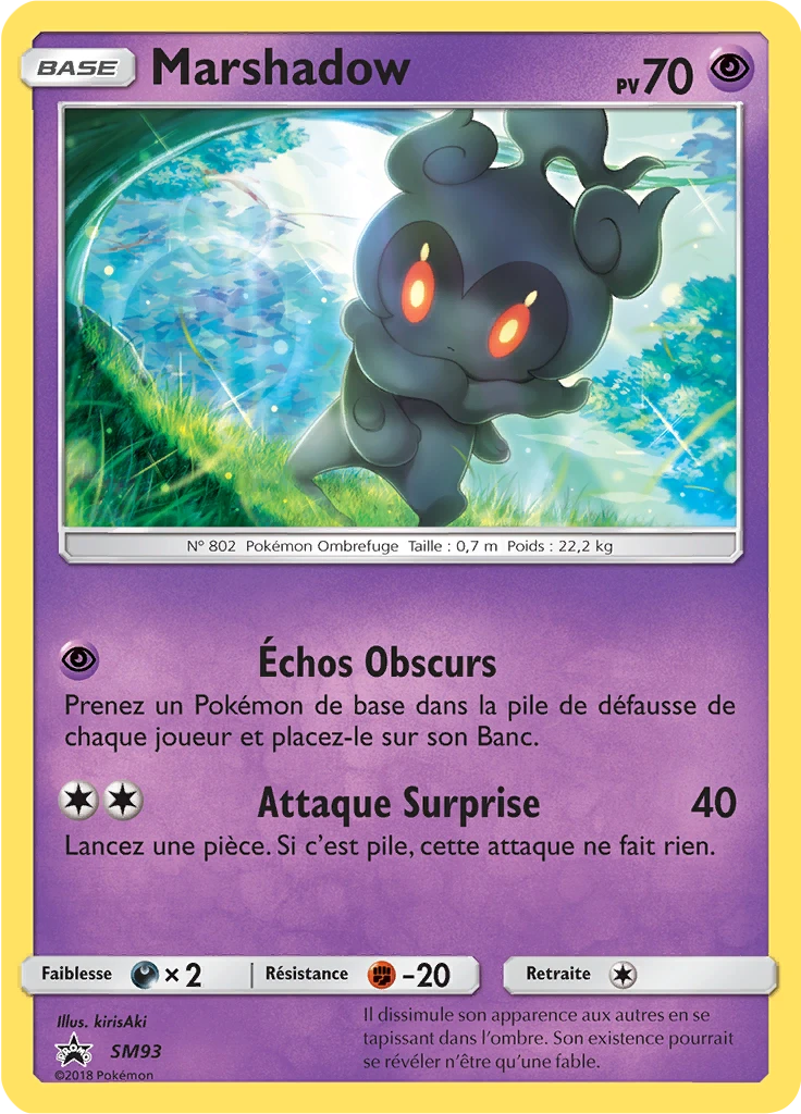 Carte Pokémon Marshadow de l'extension Promo SM