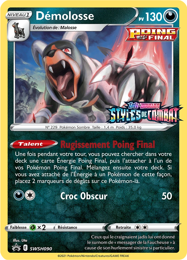 Carte Pokémon Démolosse de l'extension Promo SWSH