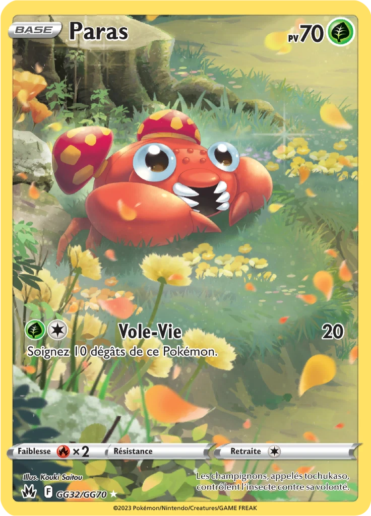 Carte Pokémon Paras de l'extension Zénith Suprême