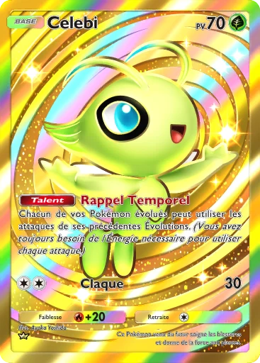 Carte Pokémon Celebi de l'extension Aura Palpitante