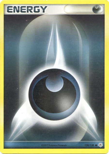 Carte Pokémon Énergie Obscurité de l'extension Diamant & Perle