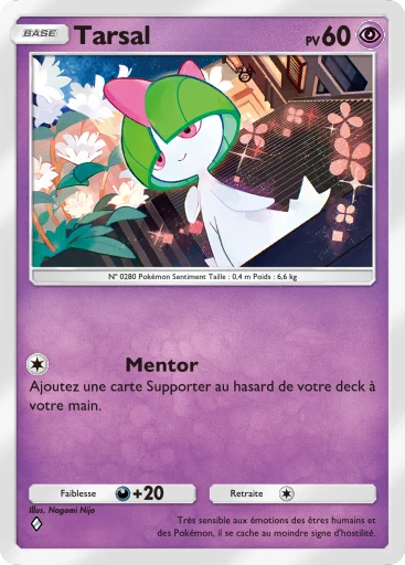Carte Pokémon Tarsal de l'extension Booster de Luxe Méga
