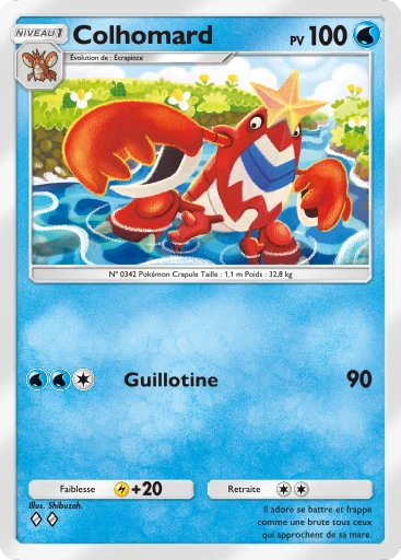 Carte Pokémon Colhomard de l'extension Méga-Ascension