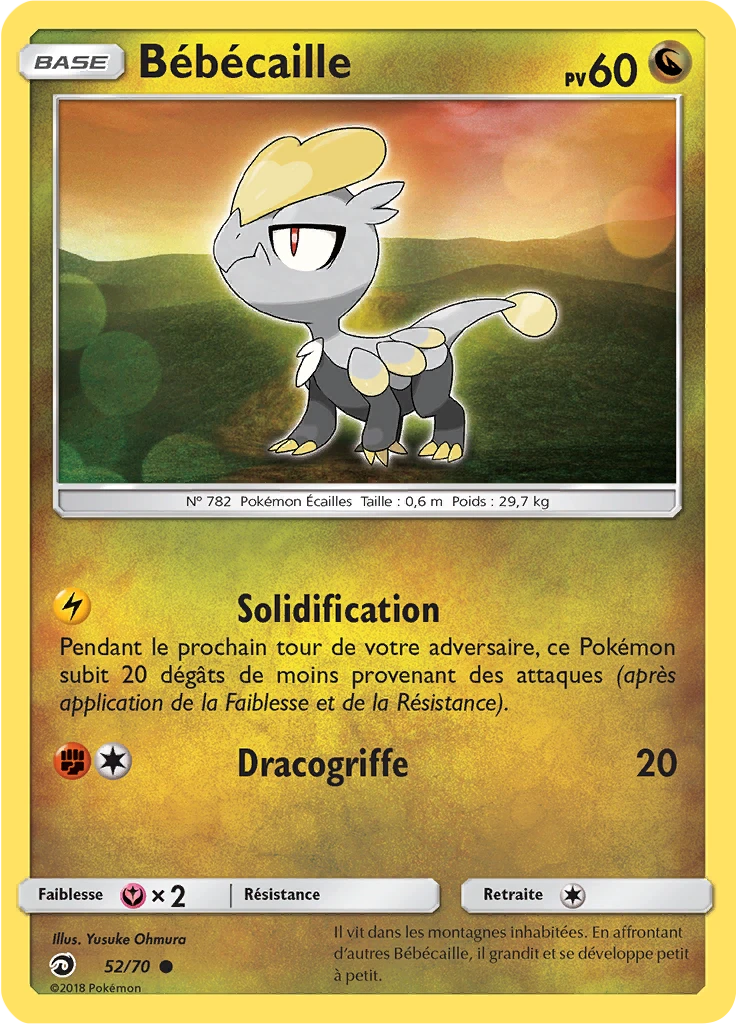 Carte Pokémon Bébécaille de l'extension Majesté Des Dragons