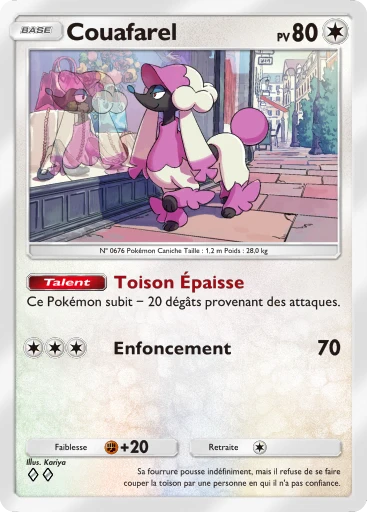 Carte Pokémon Couafarel de l'extension Parade Onirique