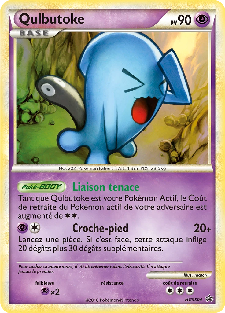 Carte Pokémon Qulbutoké de l'extension Promo HGSS