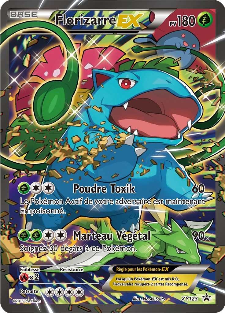 Carte Pokémon Florizarre EX de l'extension Promo XY