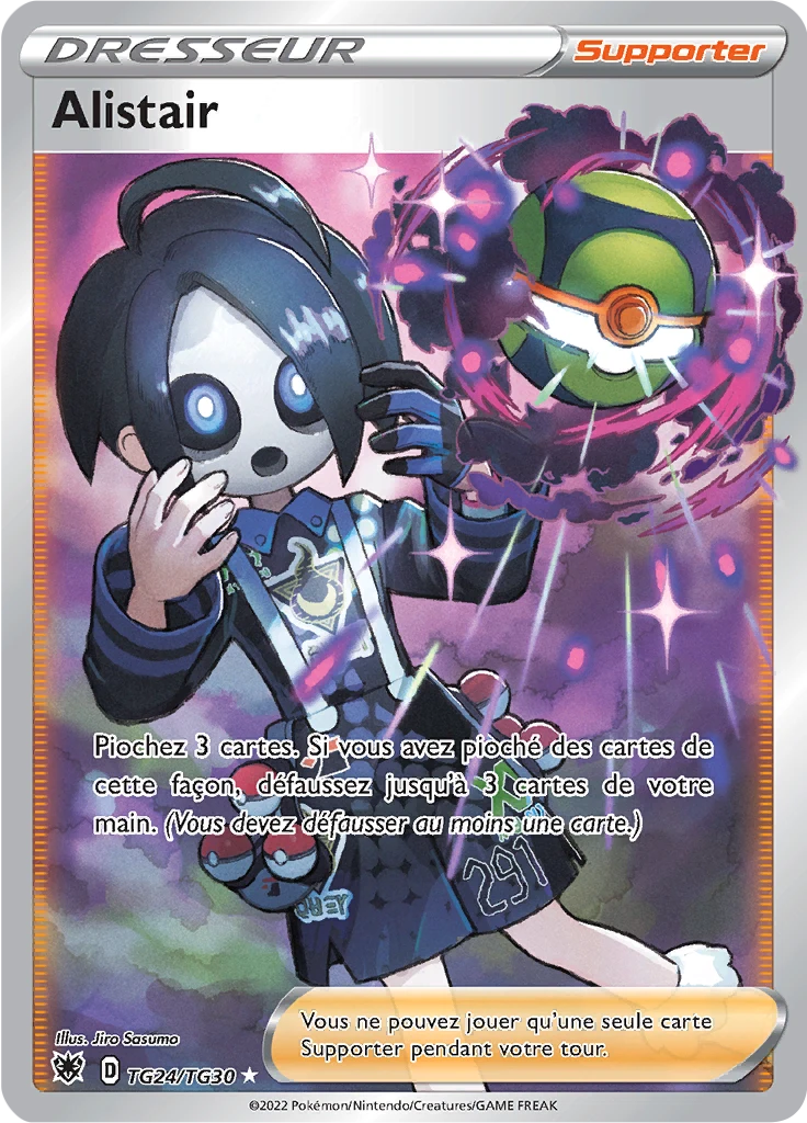 Carte Pokémon Alistair de l'extension Astres Radieux
