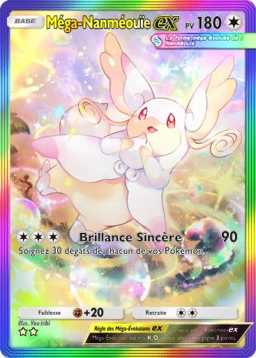 Carte Pokémon Méga-Nanméouïe-ex de l'extension Aura Palpitante
