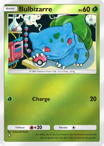 Carte Pokémon Bulbizarre de l'extension Booster de Luxe Méga