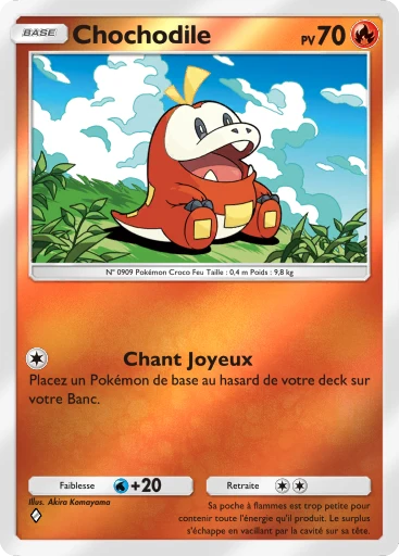 Carte Pokémon Chochodile de l'extension Booster de Luxe Méga