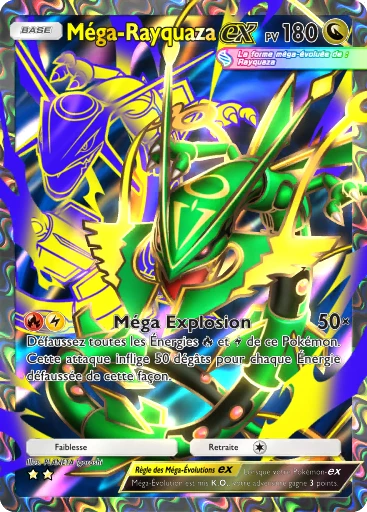 Carte Pokémon Méga-Rayquaza-ex de l'extension Domination Céleste