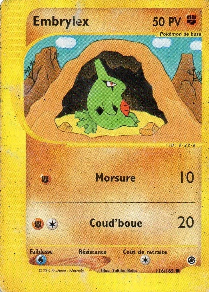 Carte Pokémon Embrylex de l'extension Expedition