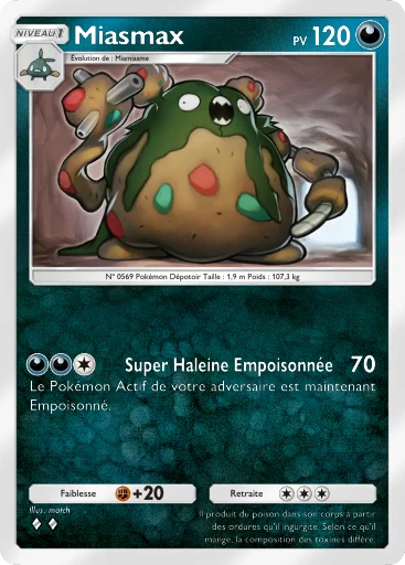 Carte Pokémon Miasmax de l'extension Gardiens Astraux