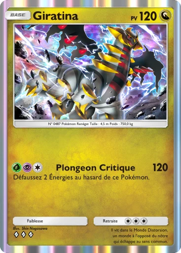Carte Pokémon Giratina de l'extension Lumière Triomphale