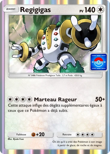Carte Pokémon Regigigas de l'extension Promo-A
