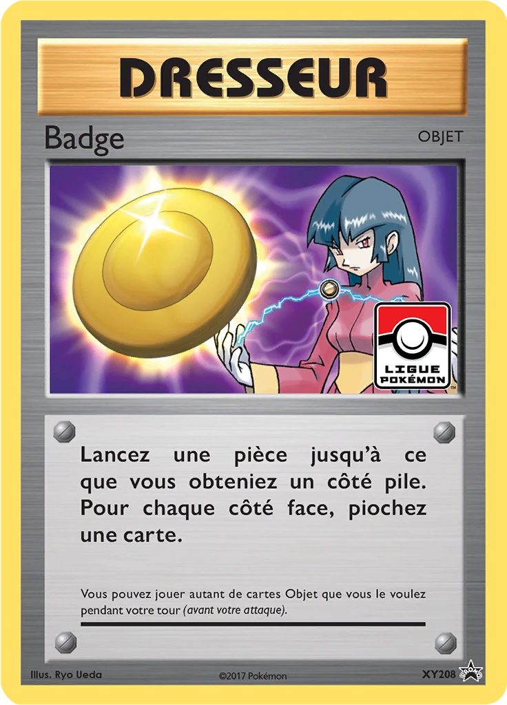 Carte Pokémon Badge de l'extension Promo XY