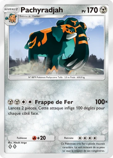 Carte Pokémon Pachyradjah de l'extension Propulsion Paradoxe