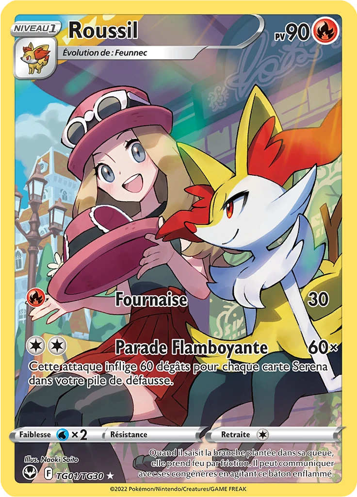 Carte Pokémon Roussil de l'extension Tempête Argentée
