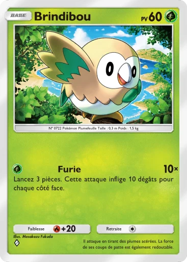 Carte Pokémon Brindibou de l'extension Crise Interdimensionnelle