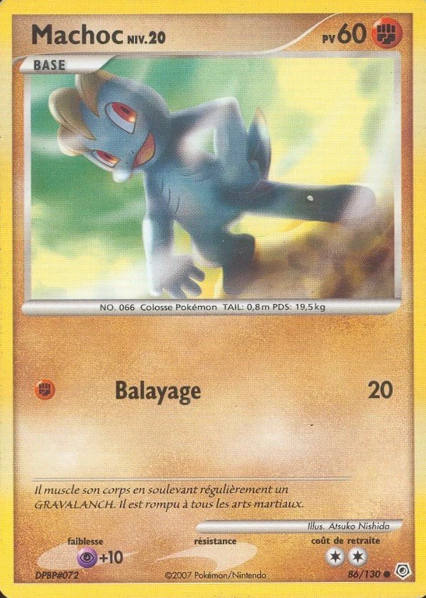 Carte Pokémon Machoc de l'extension Diamant & Perle