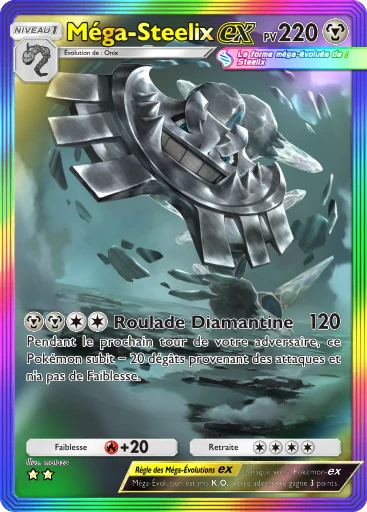 Carte Pokémon Méga-Steelix-ex de l'extension Embrasement Écarlate